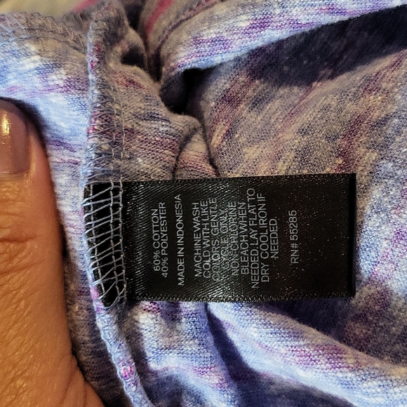 Express Women's Purple Striped Strapless Knit Romper Size M - Picture 13 of 13